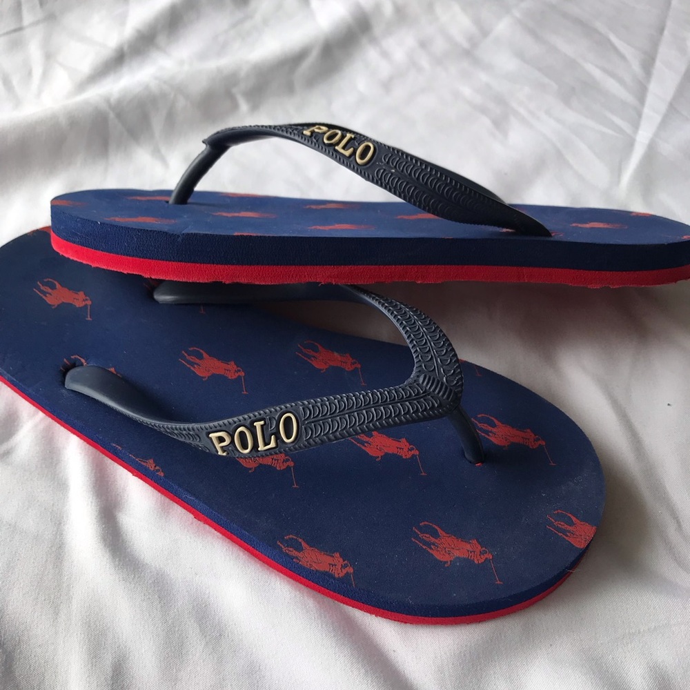 Polo flip flops